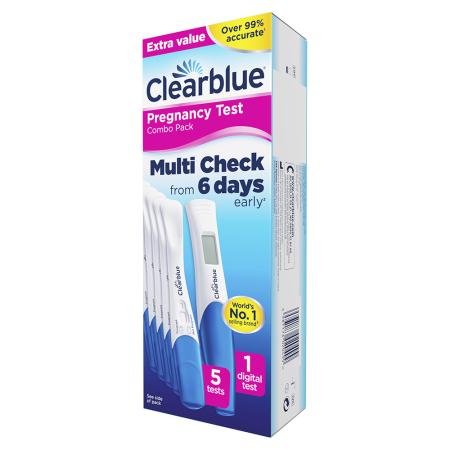 Clearblue Triple Check & Date Home Pregnancy Test Combo Pack, Digital  Pregnancy Test with Weeks Indicator & Ultra Early Pregnancy Tests, 3 Tests  